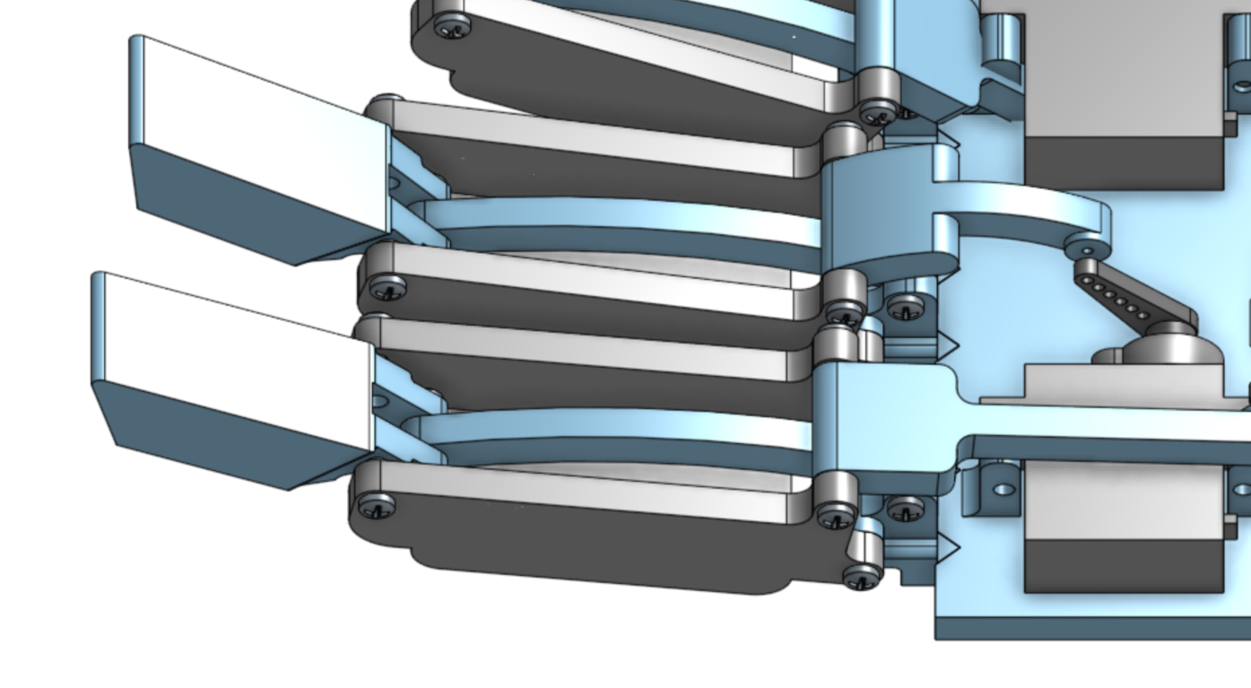 Fingers with servo attachments